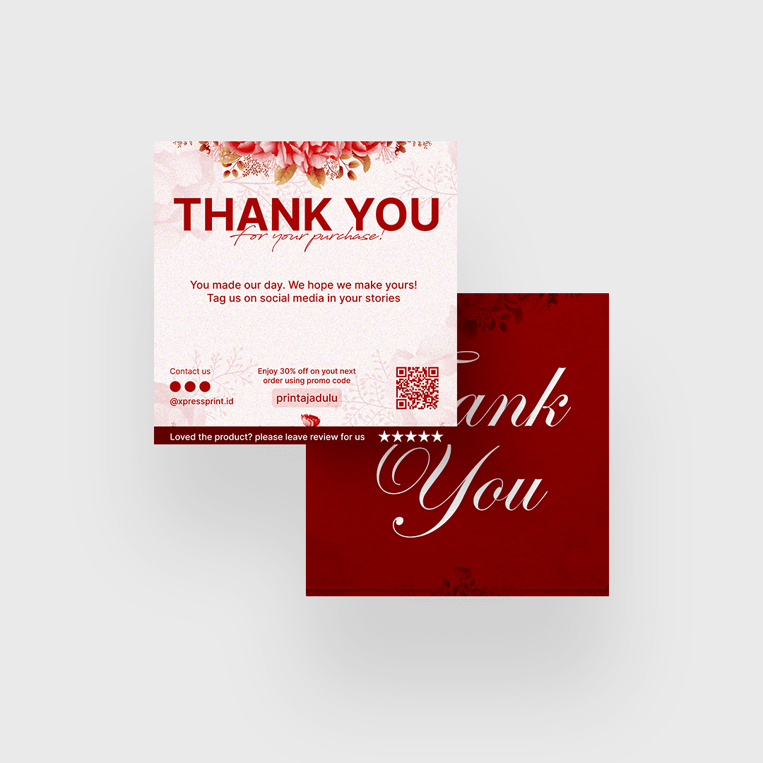 Thanks Card - 9 x 9 cm — foto 1
